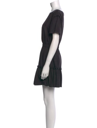 Alice + Olivia Bateau Neckline Mini Dress