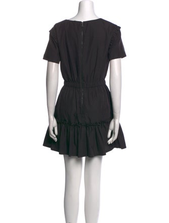 Alice + Olivia Bateau Neckline Mini Dress