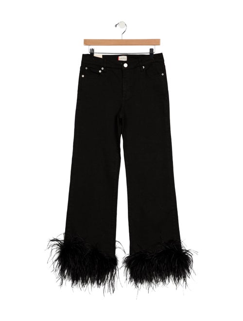 Alice + Olivia Mid-Rise Wide Leg Jeans