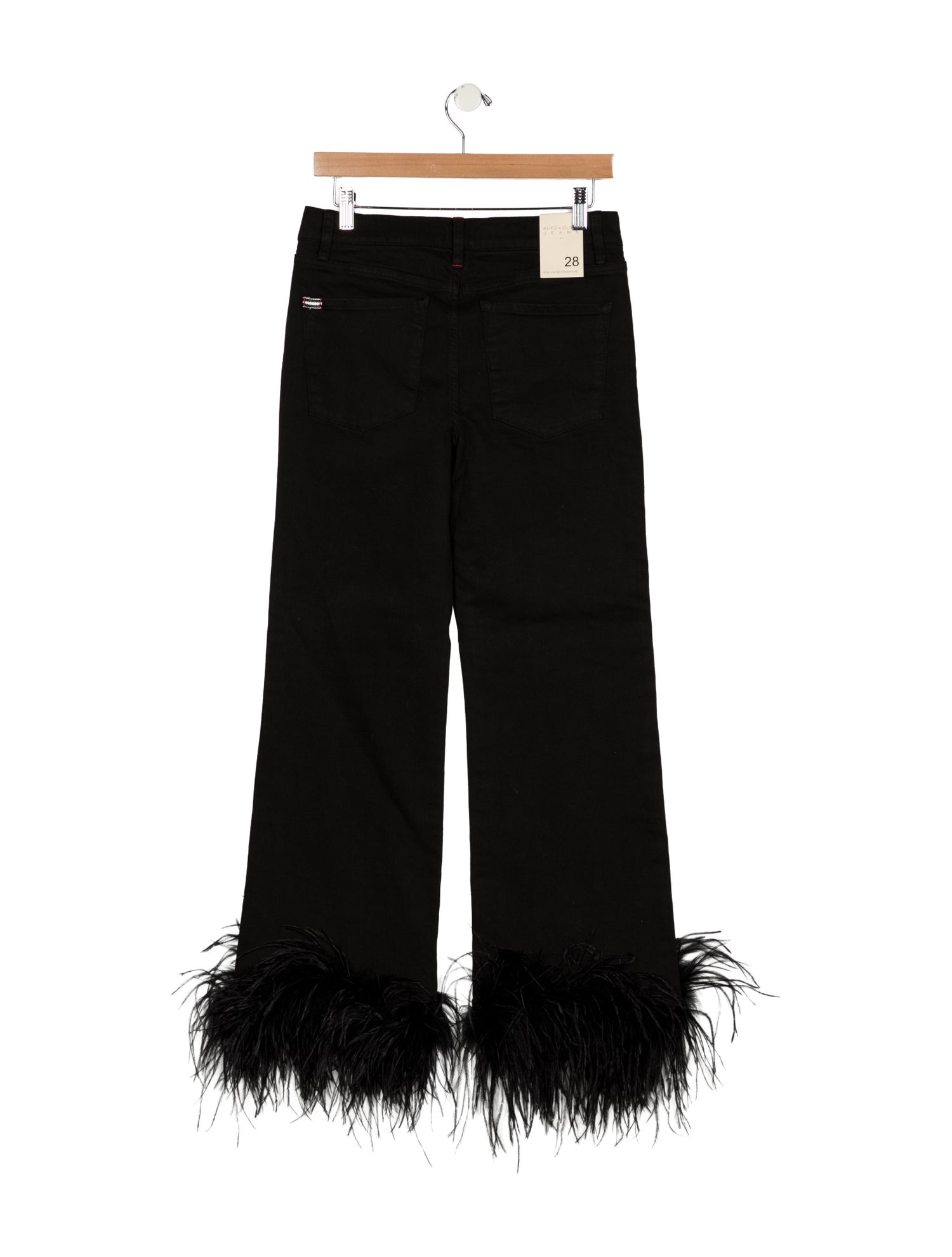 Alice + Olivia Mid-Rise Wide Leg Jeans
