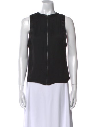 Alice + Olivia Crew Neck Sleeveless Top