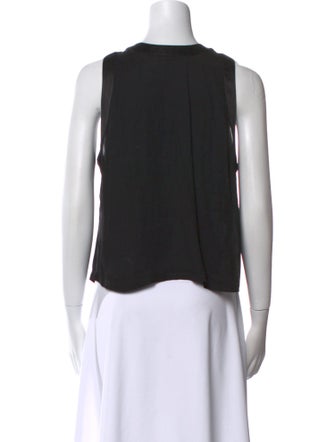 Alice + Olivia Crew Neck Sleeveless Top