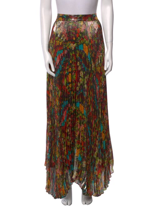 Alice + Olivia Silk Long Skirt