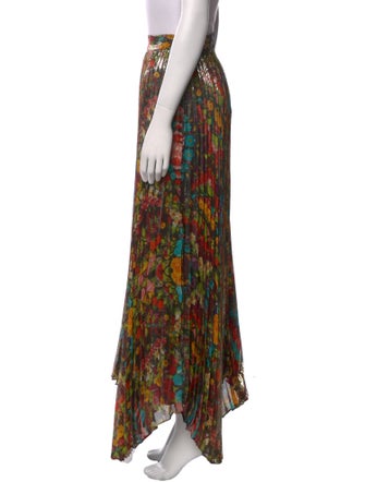 Alice + Olivia Silk Long Skirt