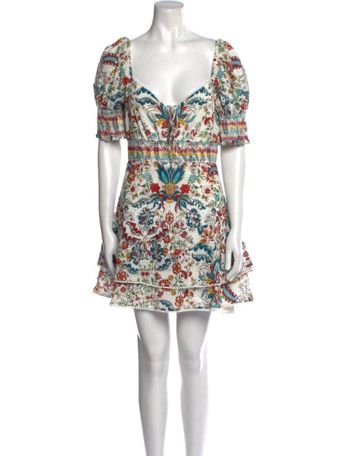 Alice + Olivia Floral Print Mini Dress