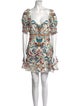 Alice + Olivia Floral Print Mini Dress