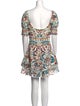 Alice + Olivia Floral Print Mini Dress