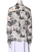 Alice + Olivia Silk Printed Button-Up Top