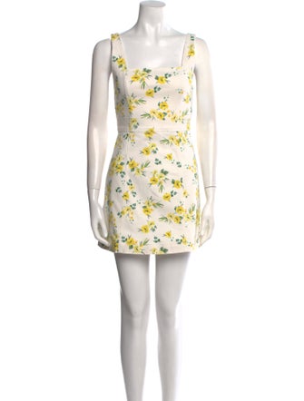 Alice + Olivia Floral Print Mini Dress