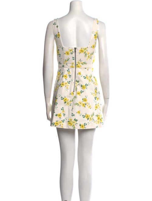 Alice + Olivia Floral Print Mini Dress