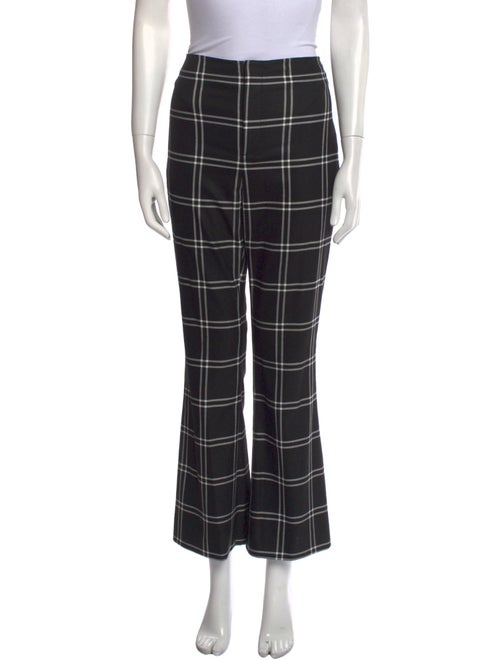 Alice + Olivia Plaid Print Wide Leg Pants