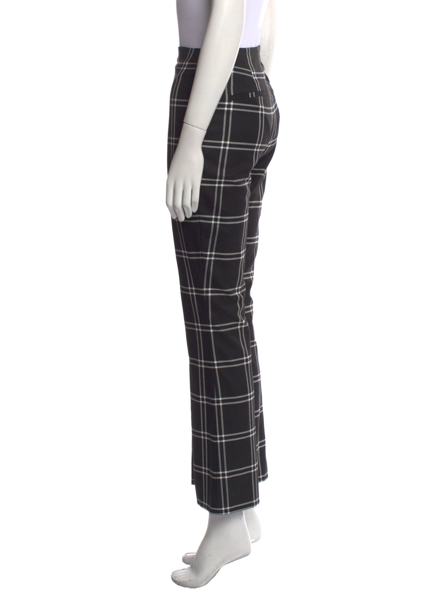 Alice + Olivia Plaid Print Wide Leg Pants