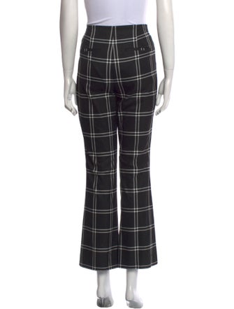 Alice + Olivia Plaid Print Wide Leg Pants