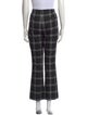 Alice + Olivia Plaid Print Wide Leg Pants