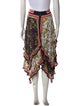 Alice + Olivia Floral Print Midi Length Skirt