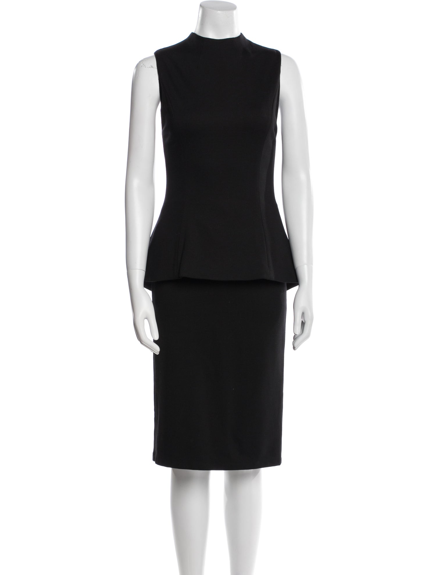 Alice + Olivia Mock Neck Midi Length Dress