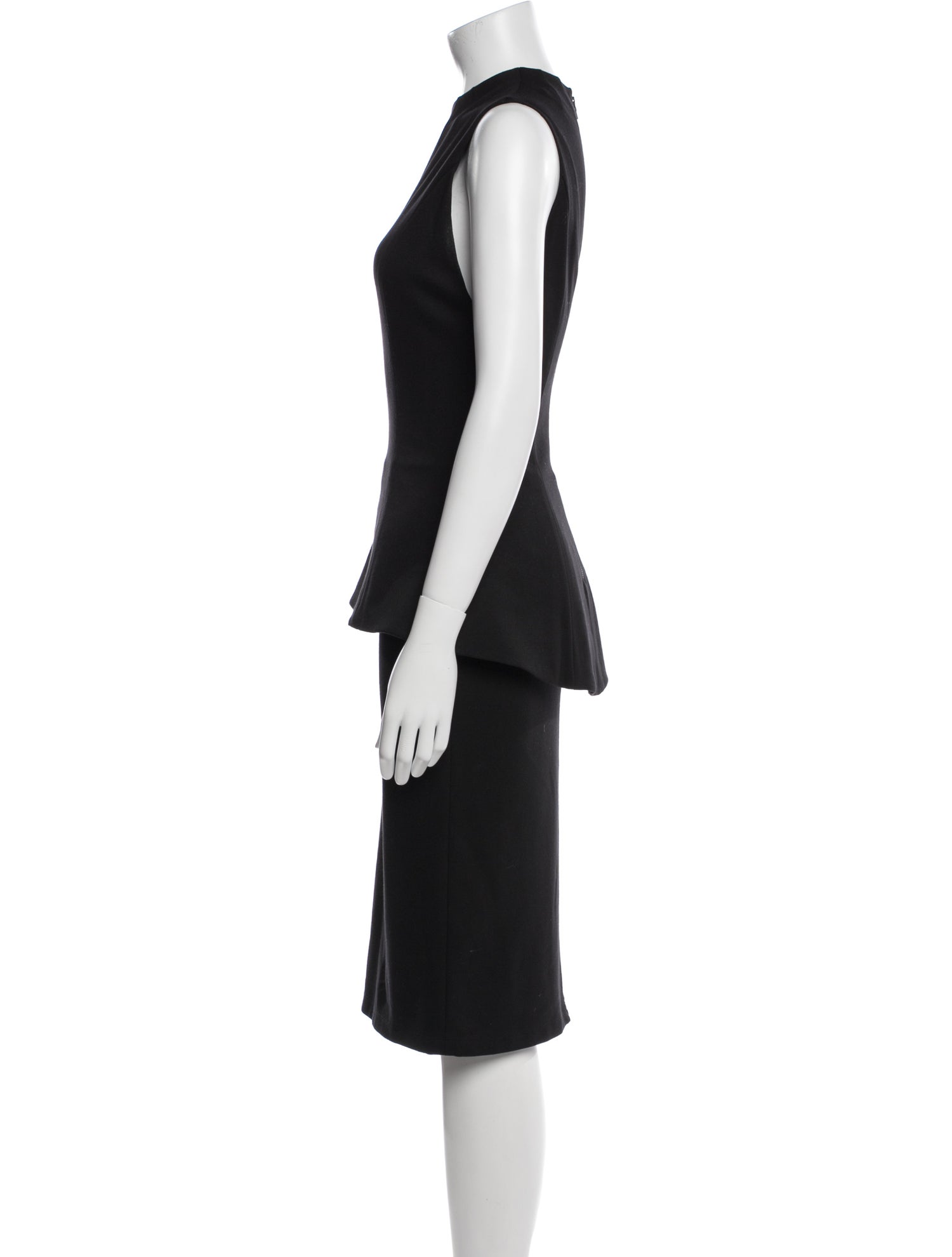 Alice + Olivia Mock Neck Midi Length Dress