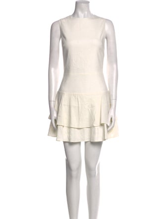 Alice + Olivia Scoop Neck Mini Dress