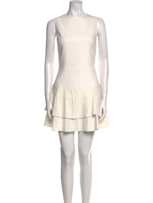 Alice + Olivia Scoop Neck Mini Dress