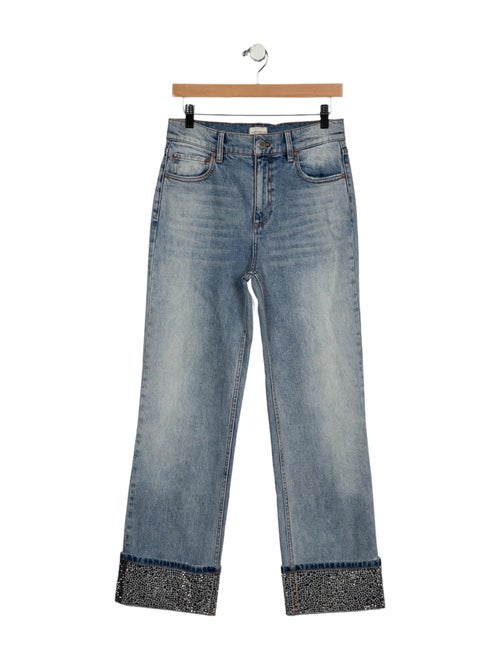 Alice + Olivia High-Rise Wide Leg Jeans