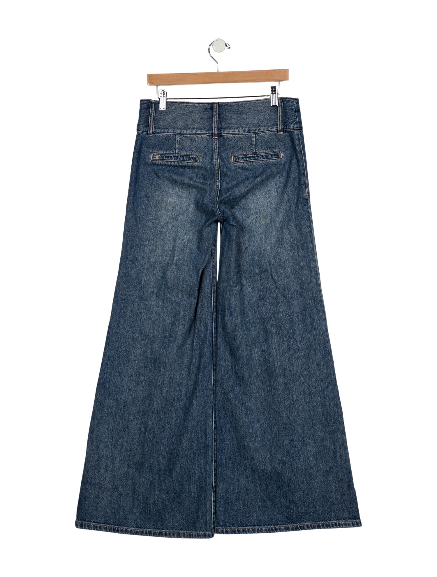 Alice + Olivia Mid-Rise Wide Leg Jeans
