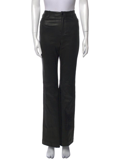 Alice + Olivia Lambskin Wide Leg Pants