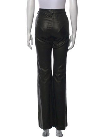 Alice + Olivia Lambskin Wide Leg Pants