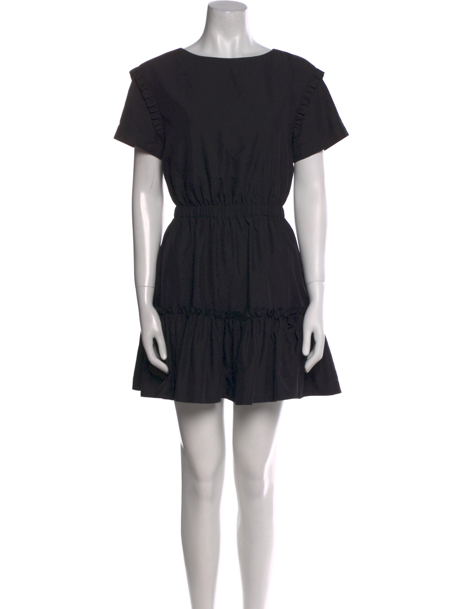 Alice + Olivia Bateau Neckline Mini Dress