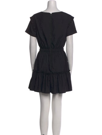 Alice + Olivia Bateau Neckline Mini Dress