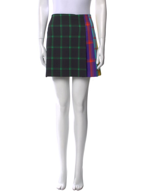 Alice + Olivia Plaid Print Mini Skirt