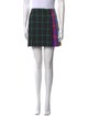 Alice + Olivia Plaid Print Mini Skirt