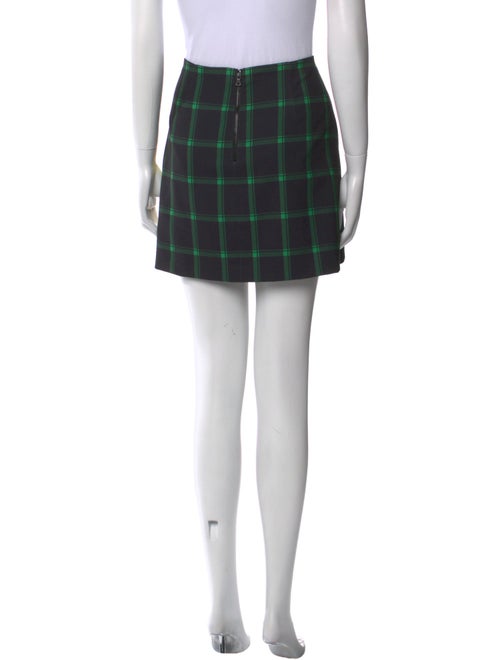 Alice + Olivia Plaid Print Mini Skirt