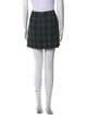 Alice + Olivia Plaid Print Mini Skirt