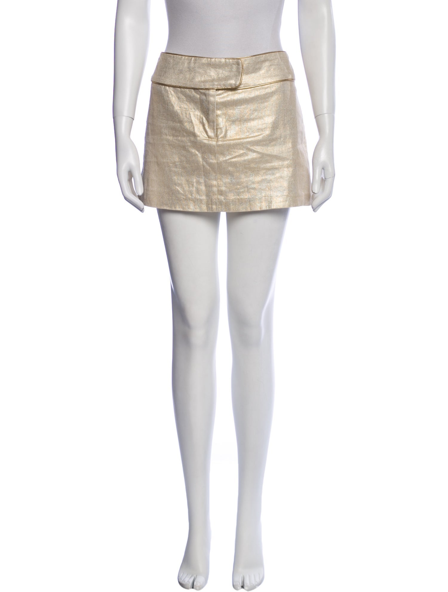Alice + Olivia Linen Mini Skirt