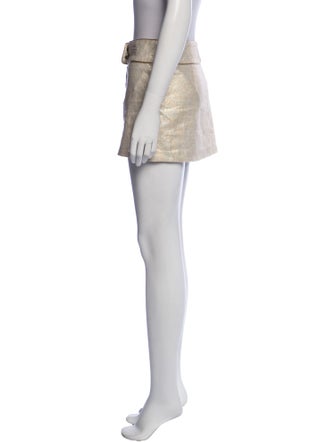 Alice + Olivia Linen Mini Skirt