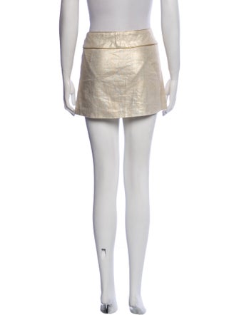 Alice + Olivia Linen Mini Skirt