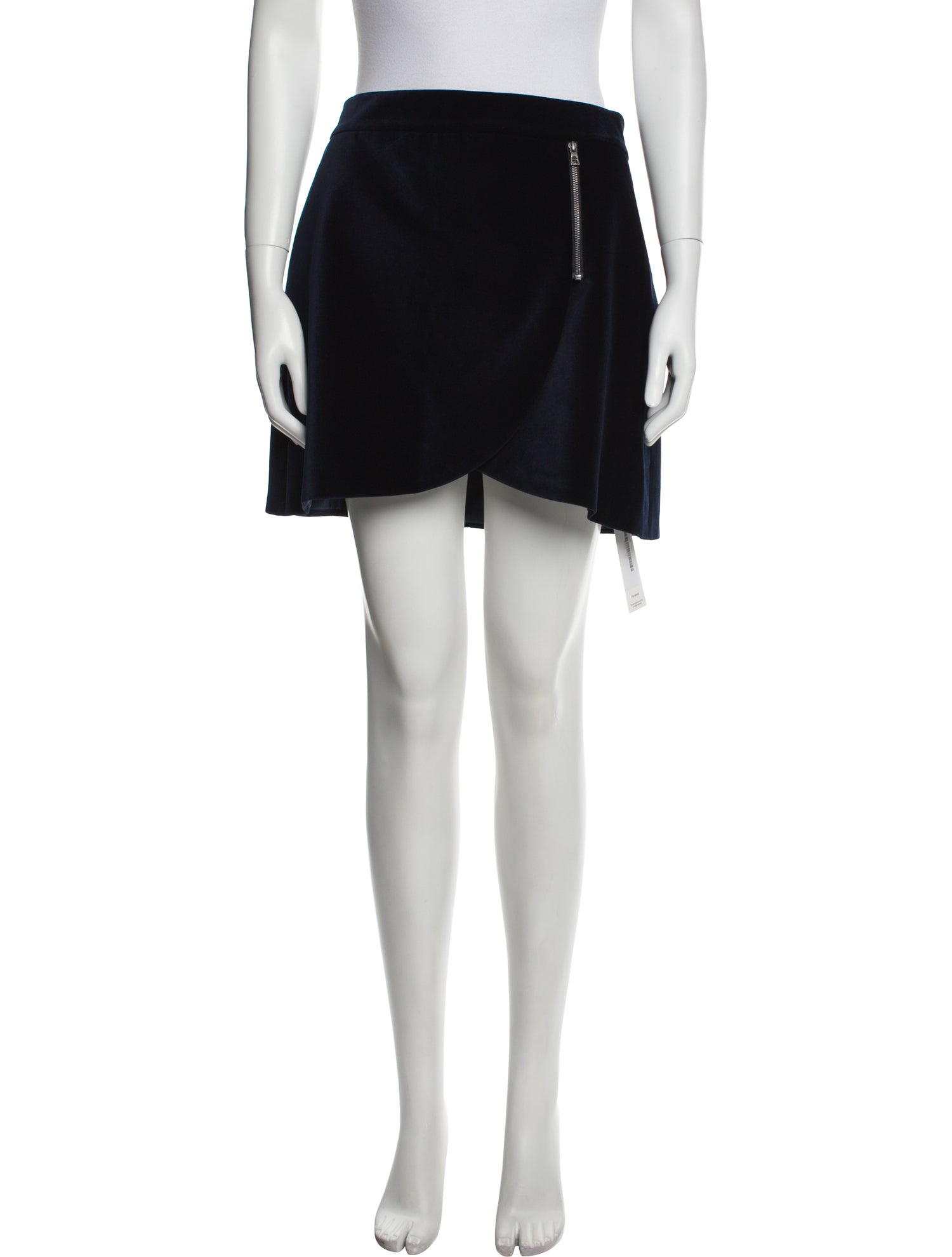 Alice + Olivia Pleated Accents Mini Skirt