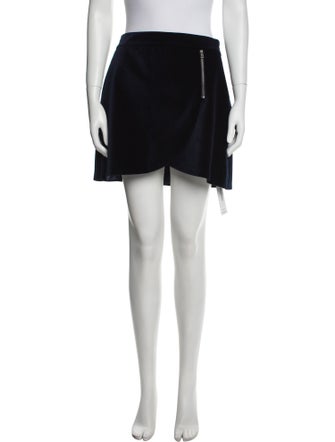 Alice + Olivia Pleated Accents Mini Skirt