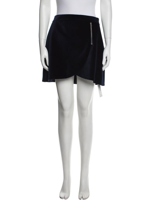 Alice + Olivia Pleated Accents Mini Skirt