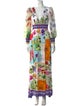 Alice + Olivia Printed Long Dress