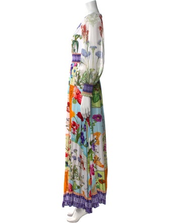 Alice + Olivia Printed Long Dress