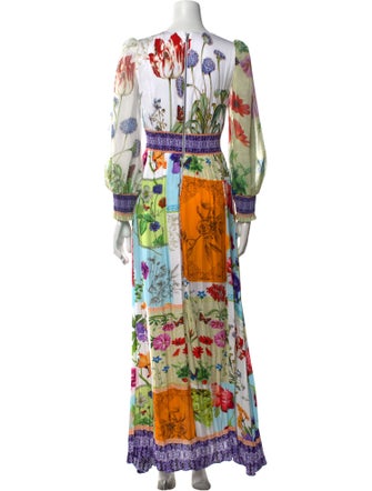 Alice + Olivia Printed Long Dress