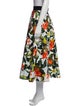 Alice + Olivia Floral Print Midi Length Skirt