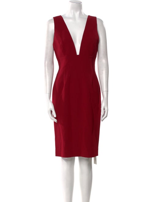 Alice + Olivia V-Neck Knee-Length Dress