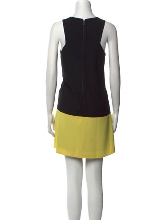 Alice + Olivia Colorblock Pattern Mini Dress
