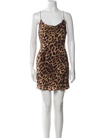 Alice + Olivia Animal Print Mini Dress