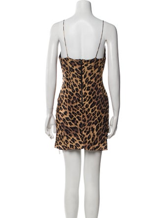 Alice + Olivia Animal Print Mini Dress