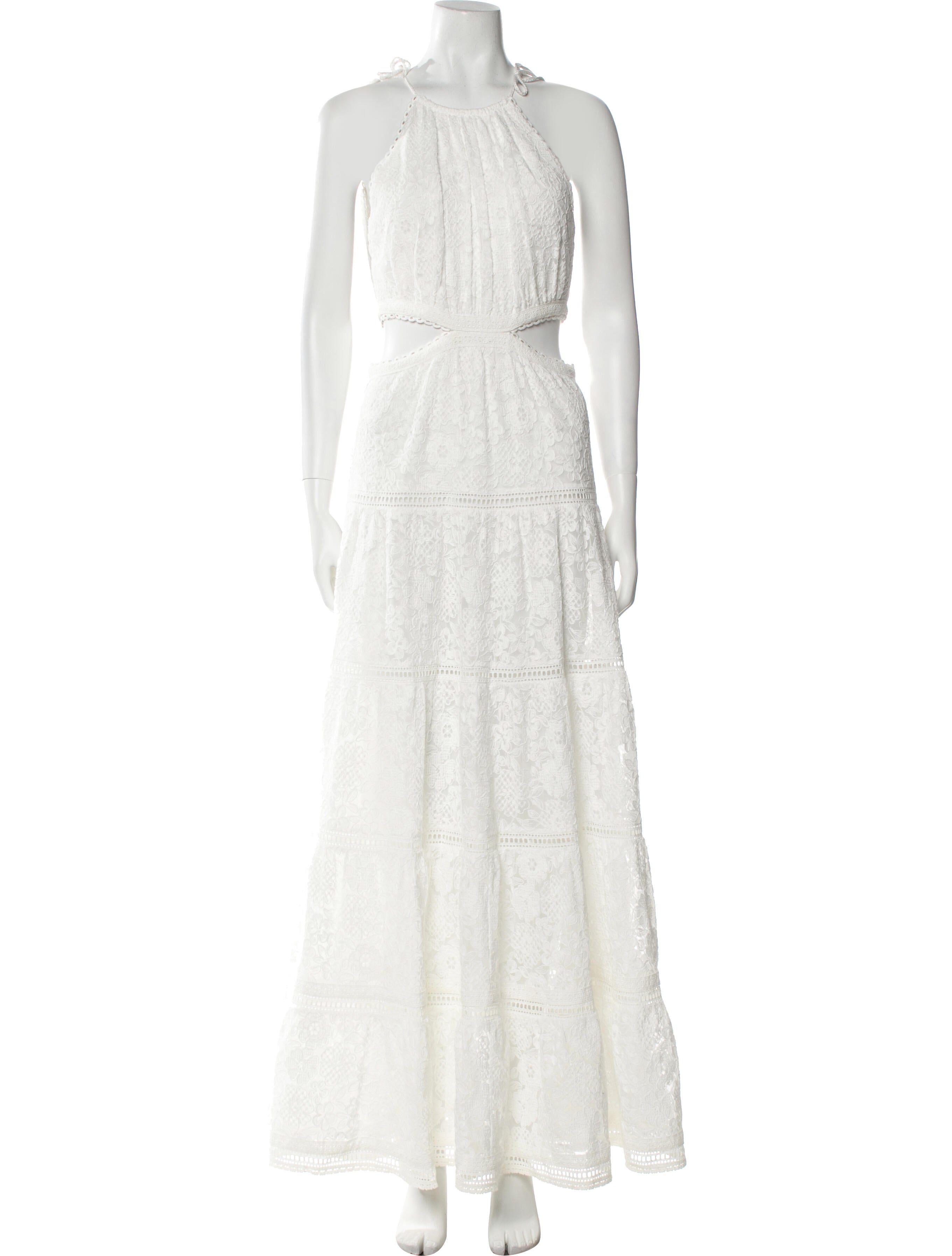 Alice + Olivia Halterneck Long Dress