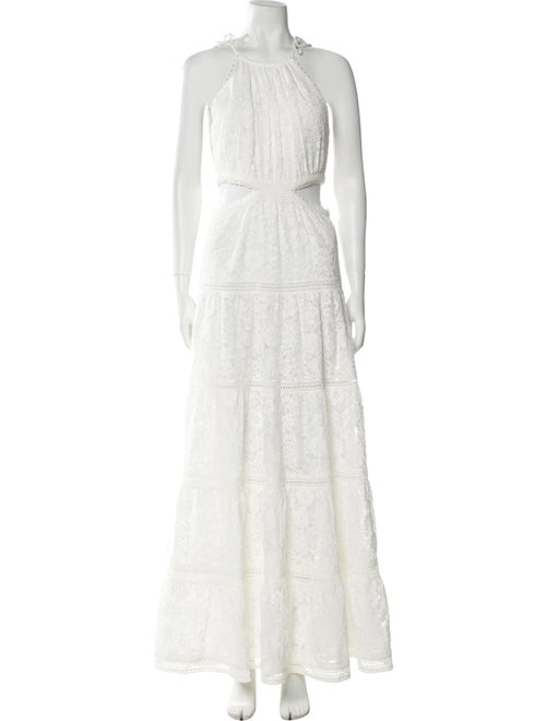 Alice + Olivia Halterneck Long Dress