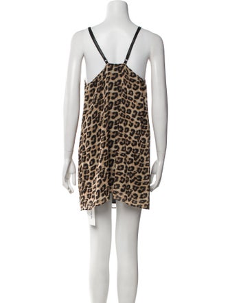 Alice + Olivia Animal Print Mini Dress